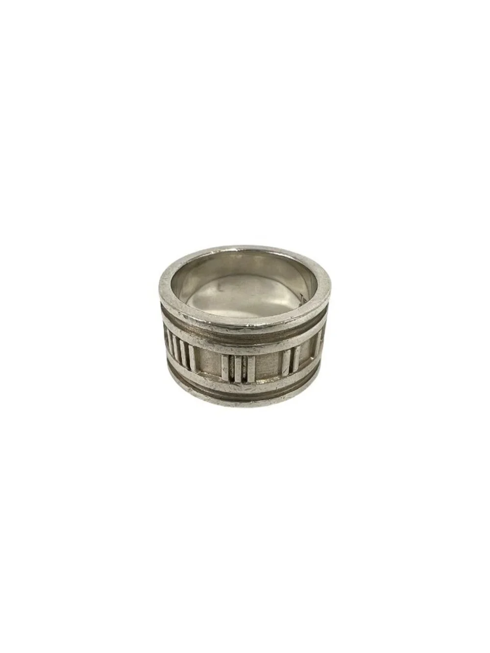 Tiffany & Co Vintage Atlas Wide Ring 925 Sterling Silver Accessory
